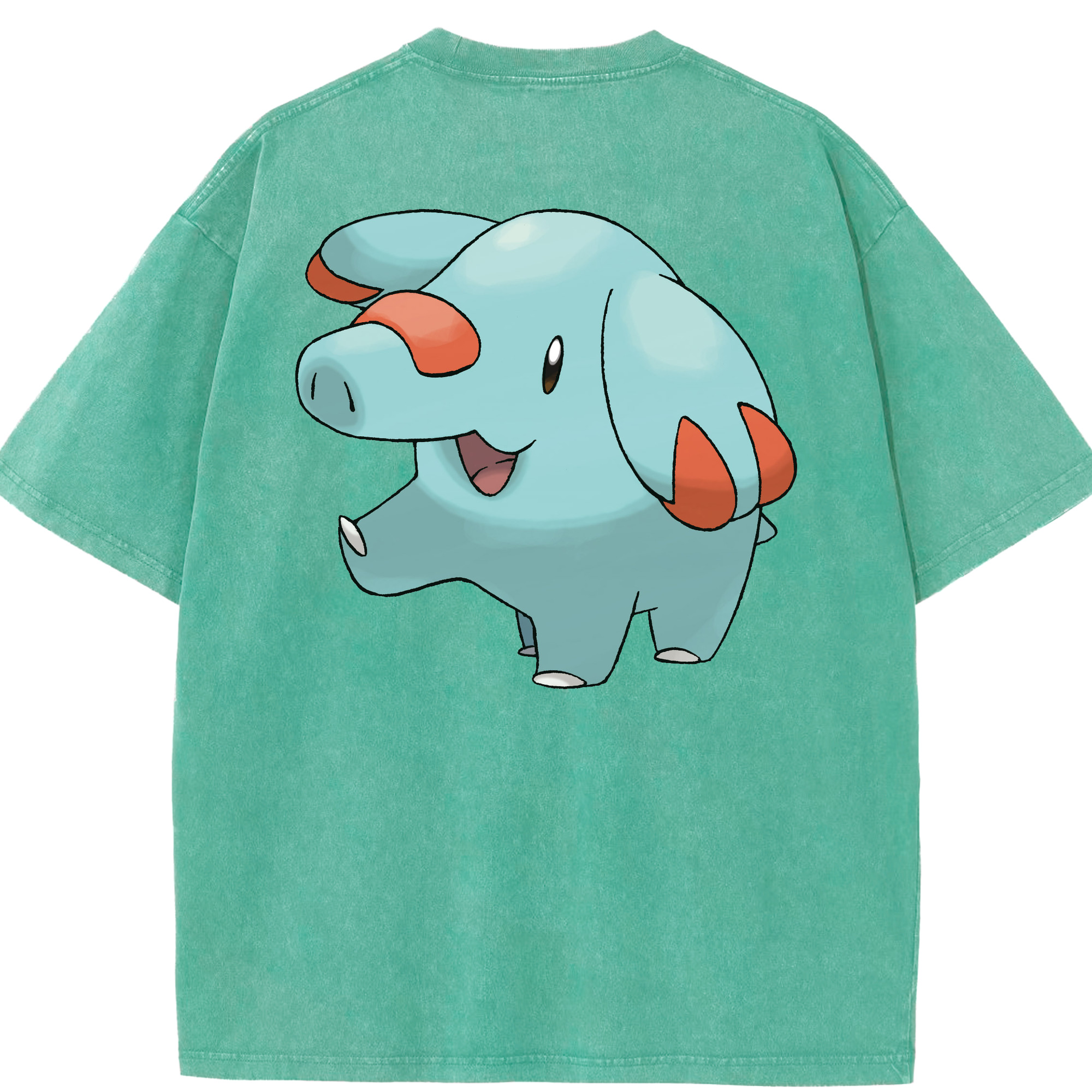 （画像用） ポケットモンスター Pokémon 綿100% ヴィンテージ風 半袖Tシャツ（背面プリント）